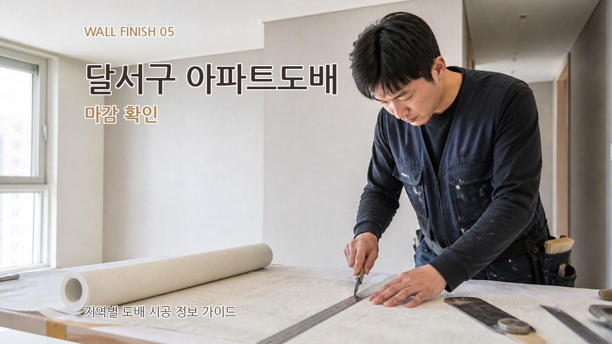 달서구 아파트도배 마감 확인