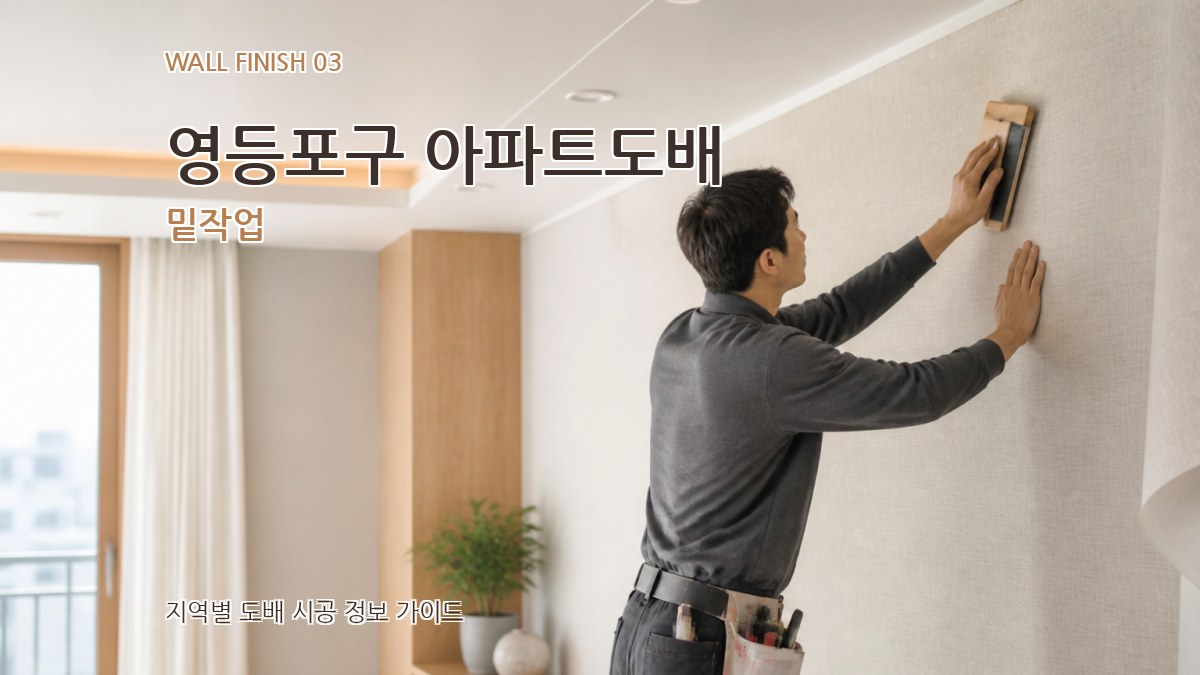 영등포구 아파트도배 밑작업