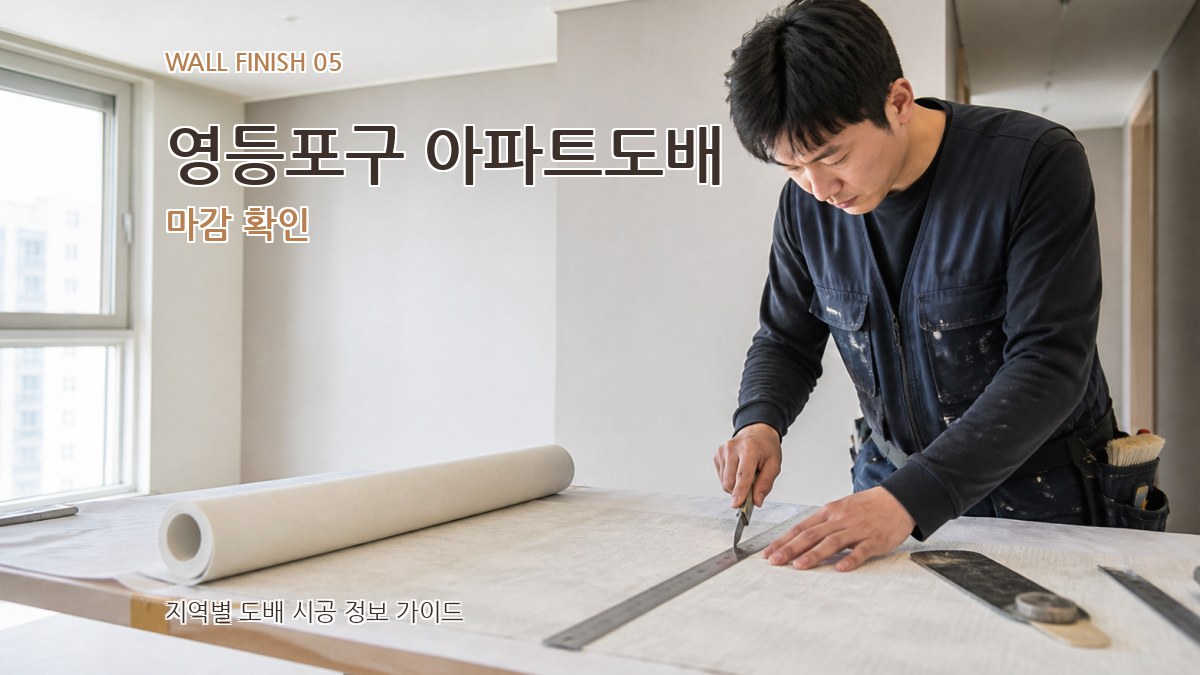 영등포구 아파트도배 마감 확인