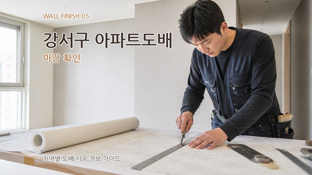강서구 아파트도배 마감 확인