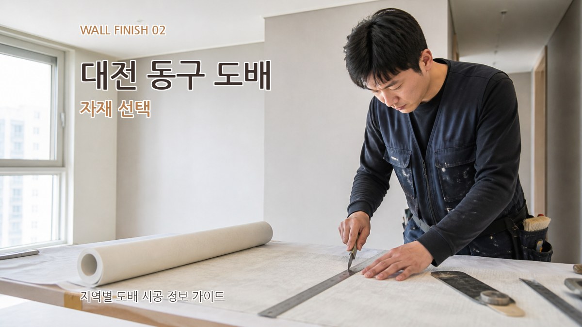 대전 동구 도배 자재 선택