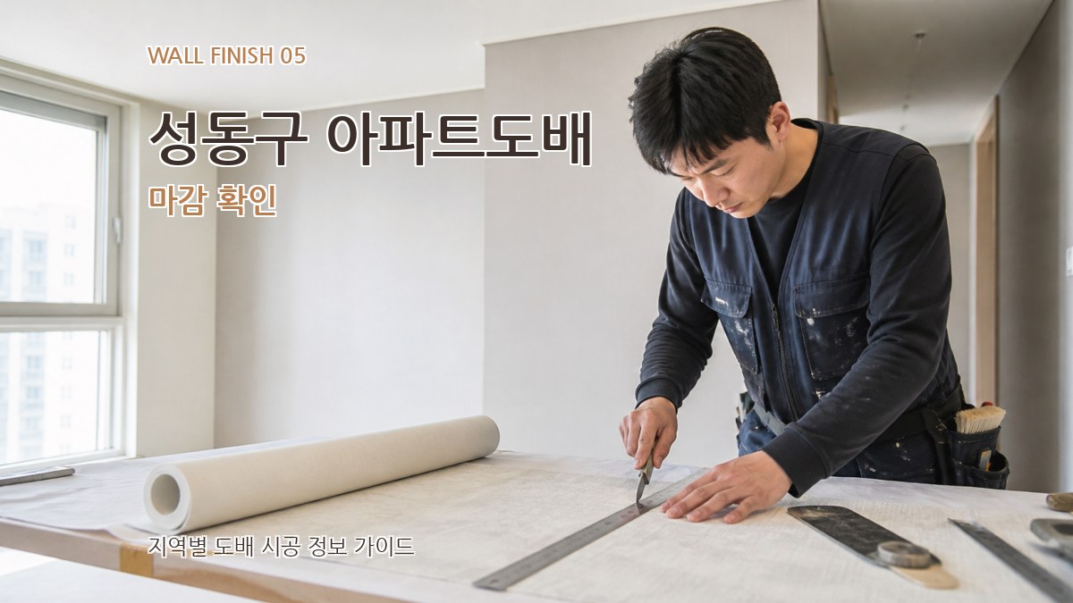 성동구 아파트도배 마감 확인