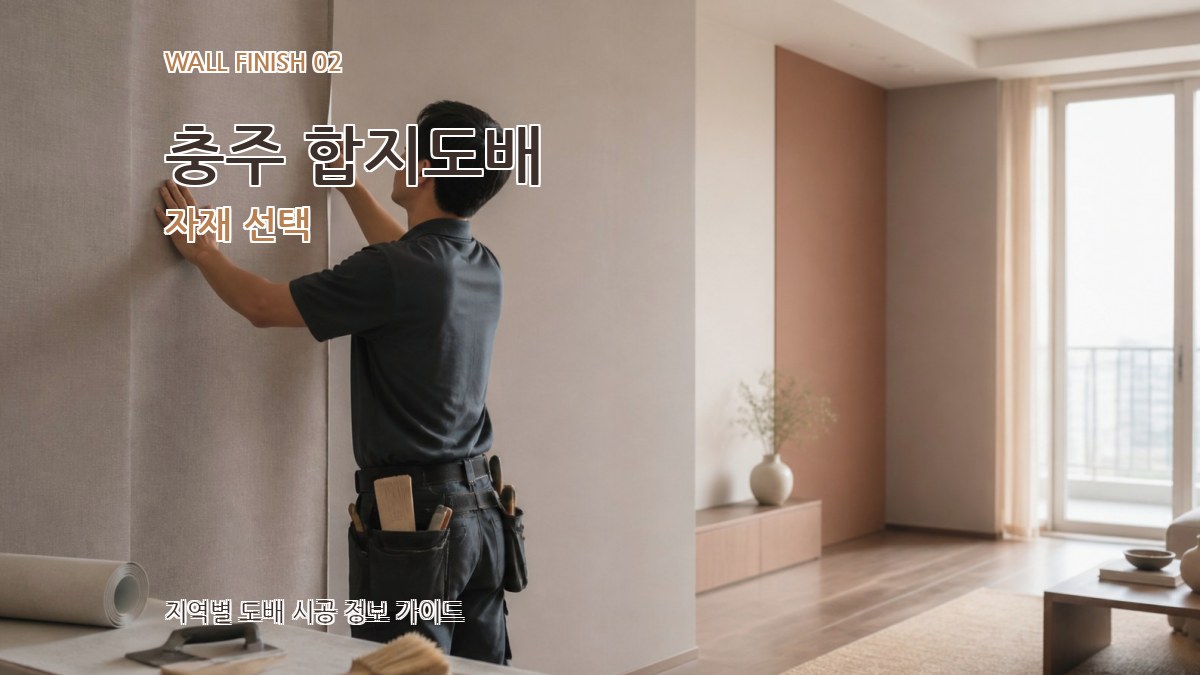 충주 합지도배 자재 선택