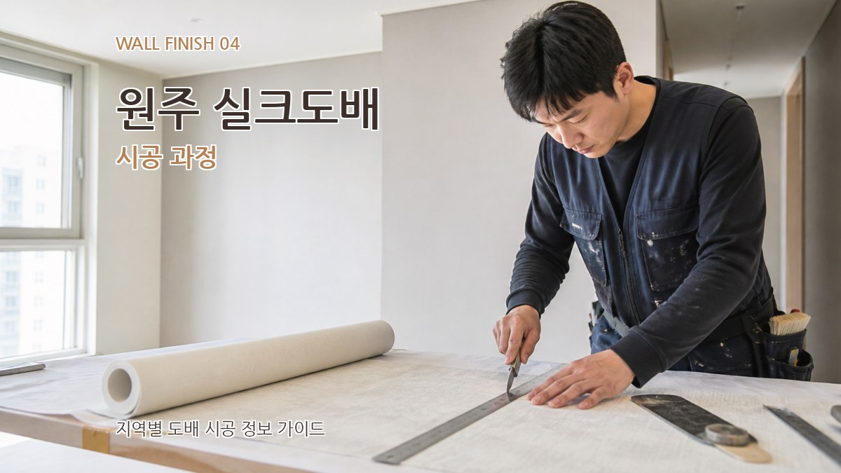 원주 실크도배 시공 과정