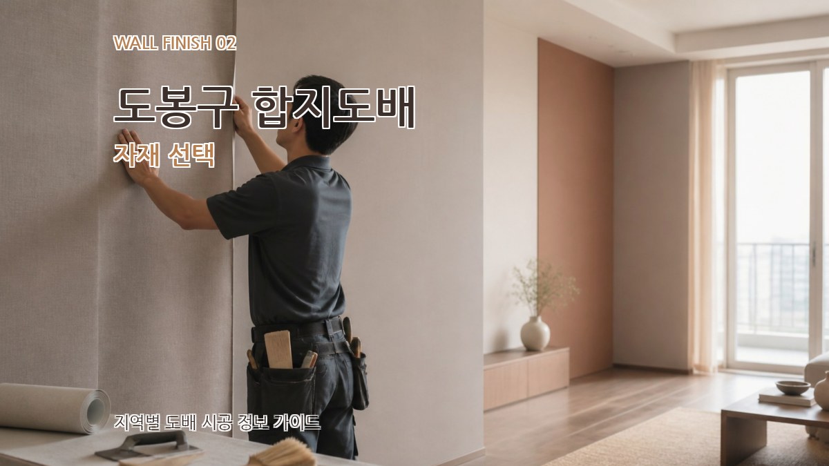 도봉구 합지도배 자재 선택