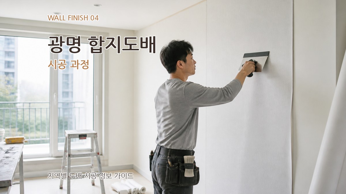 광명 합지도배 시공 과정