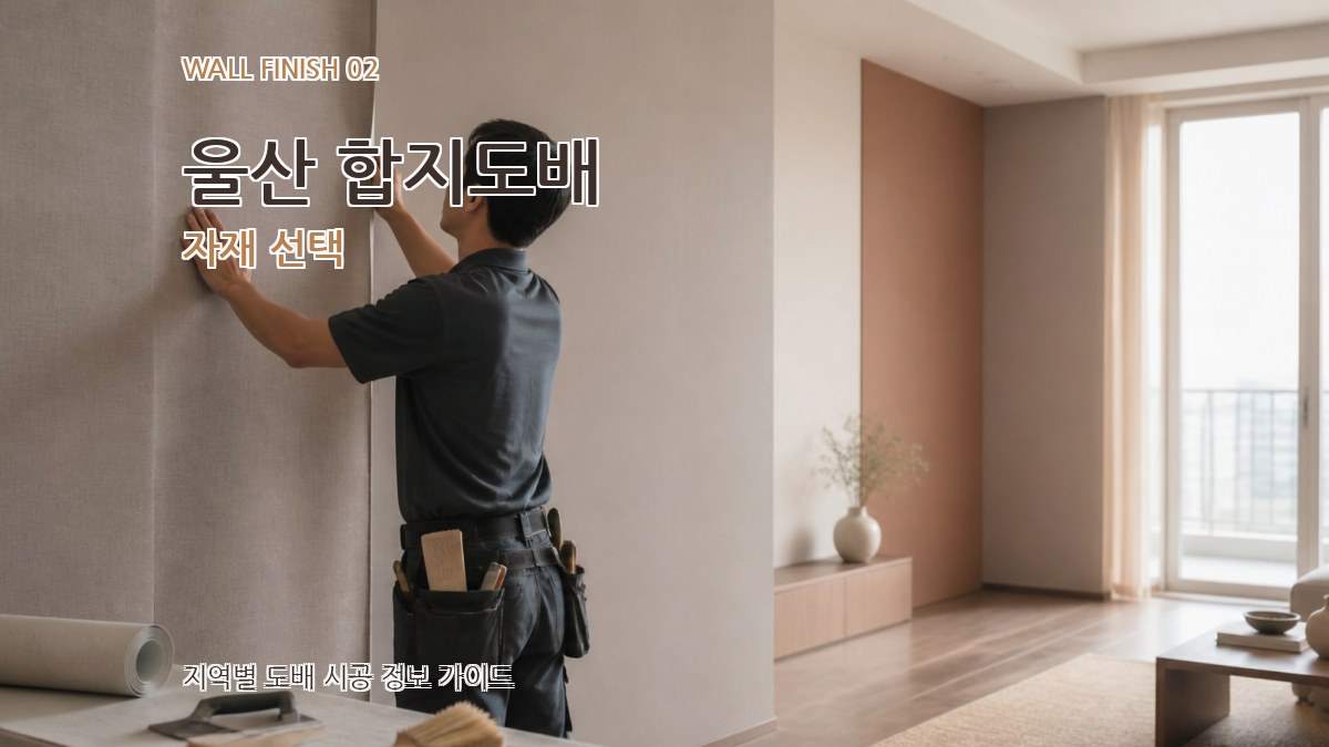 울산 합지도배 자재 선택