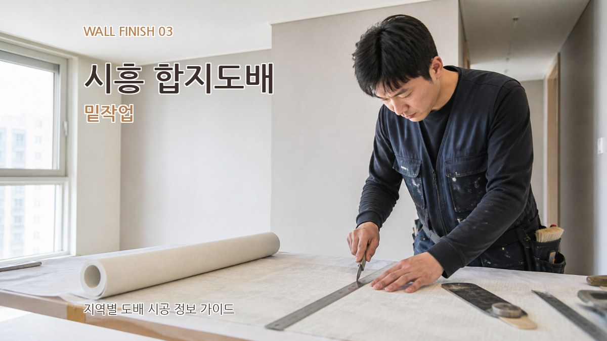 시흥 합지도배 밑작업