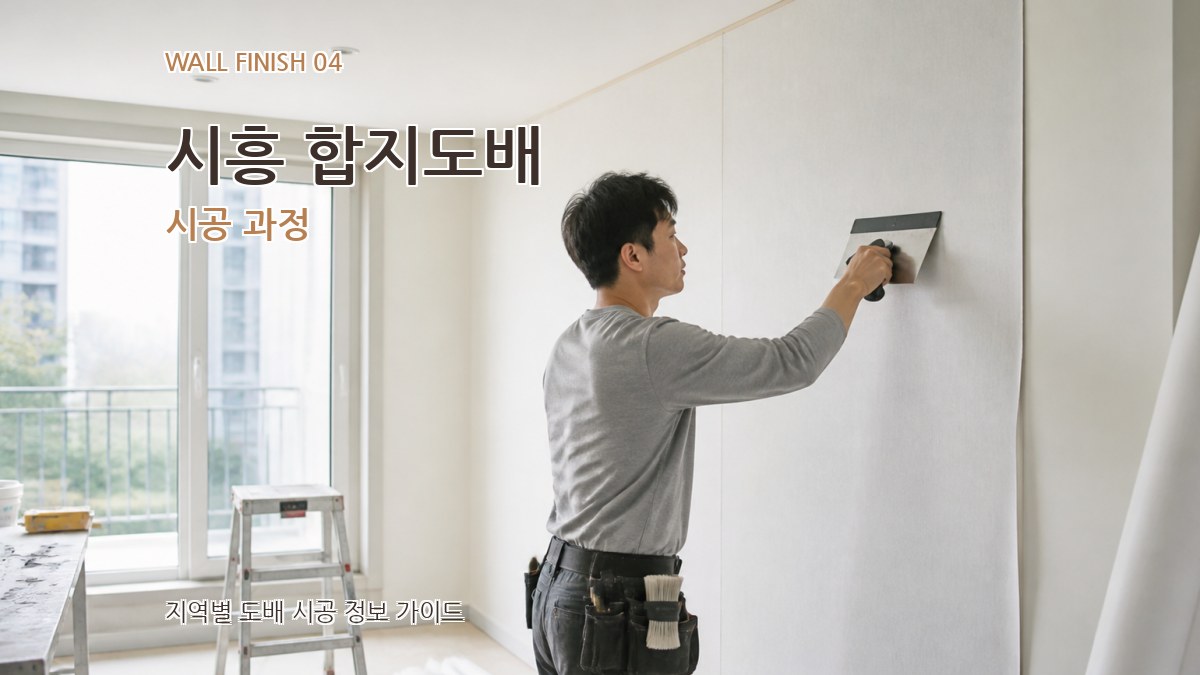 시흥 합지도배 시공 과정