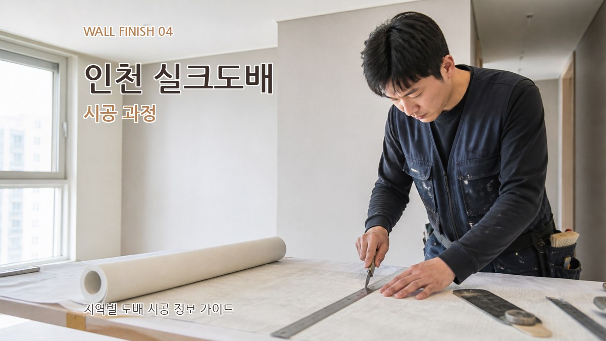 인천 실크도배 시공 과정