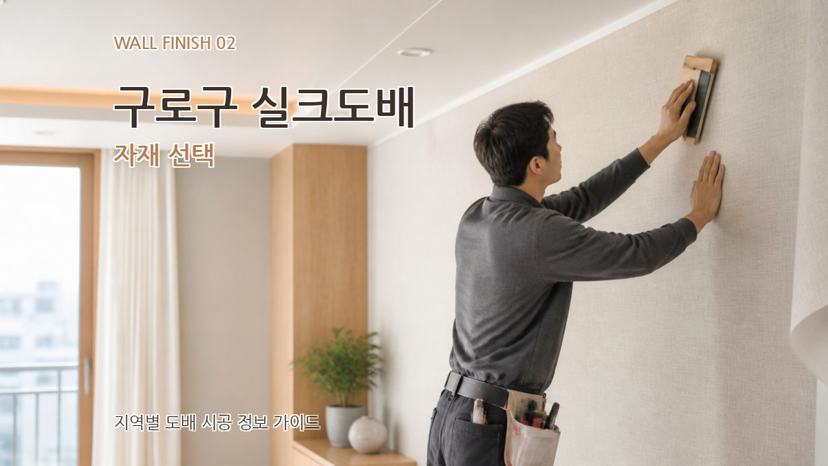 구로구 실크도배 자재 선택