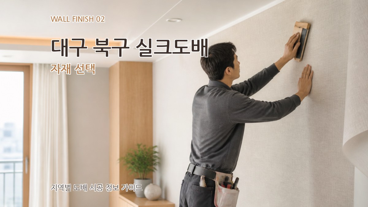 대구 북구 실크도배 자재 선택