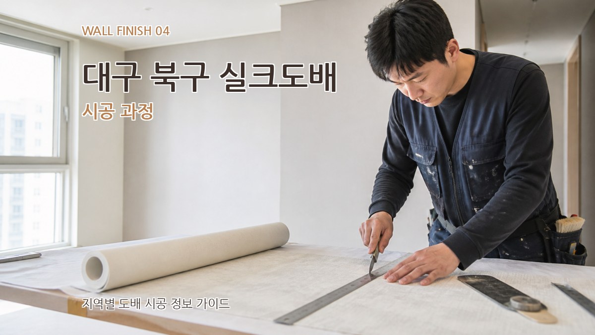 대구 북구 실크도배 시공 과정