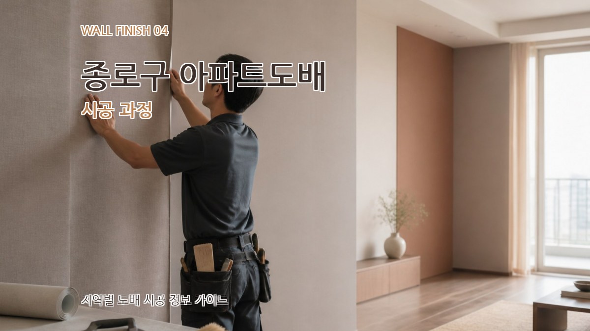 종로구 아파트도배 시공 과정