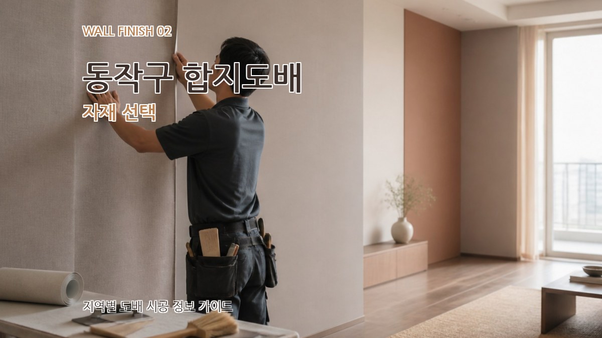 동작구 합지도배 자재 선택