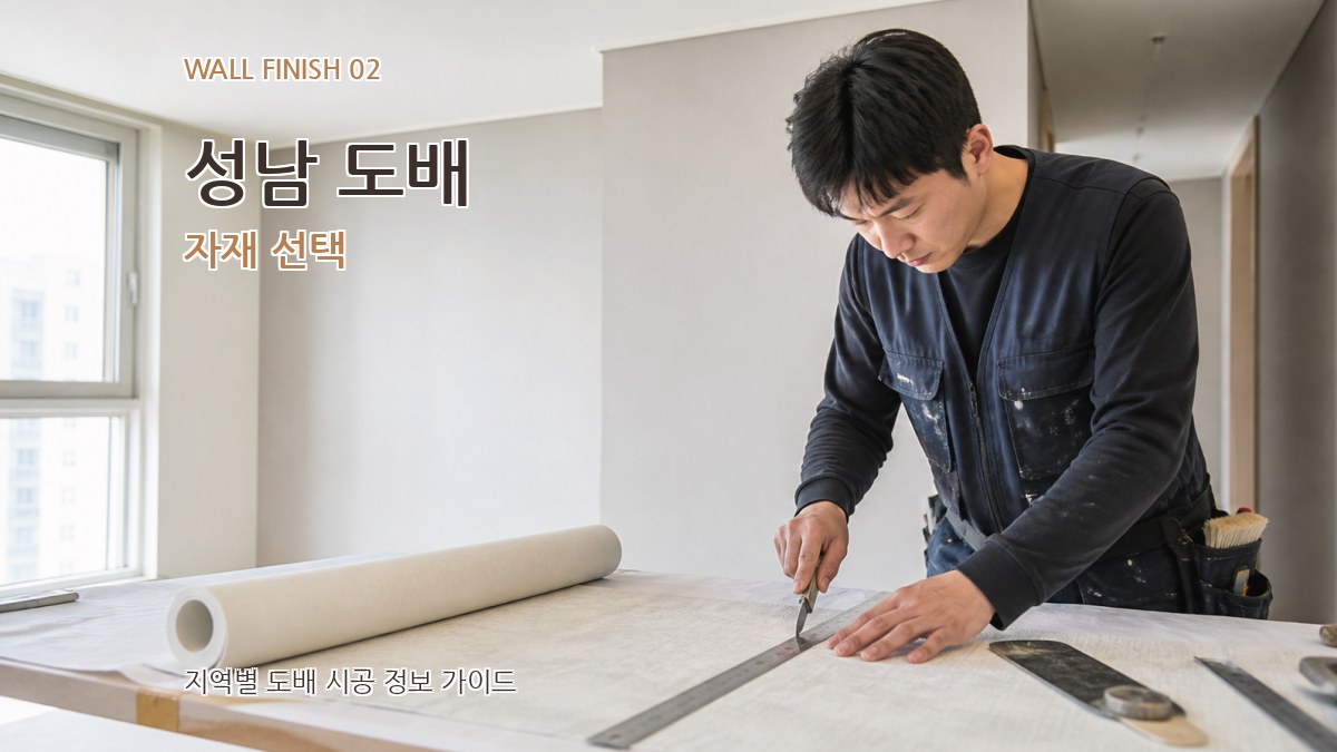 성남 도배 자재 선택