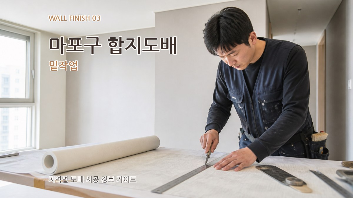 마포구 합지도배 밑작업