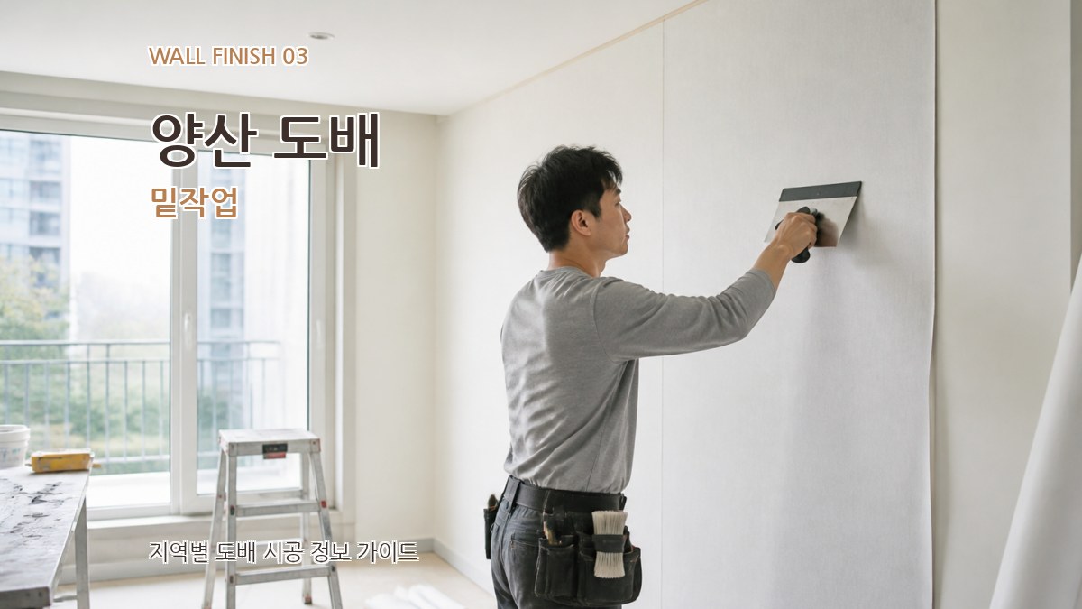 양산 도배 밑작업