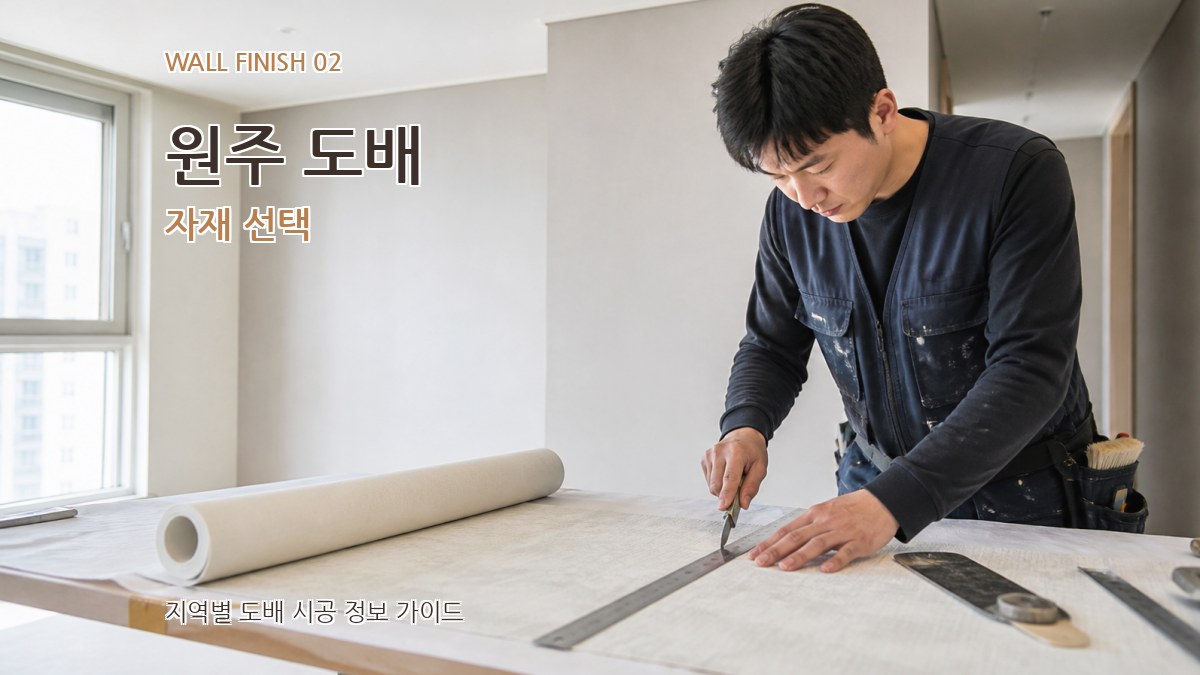 원주 도배 자재 선택