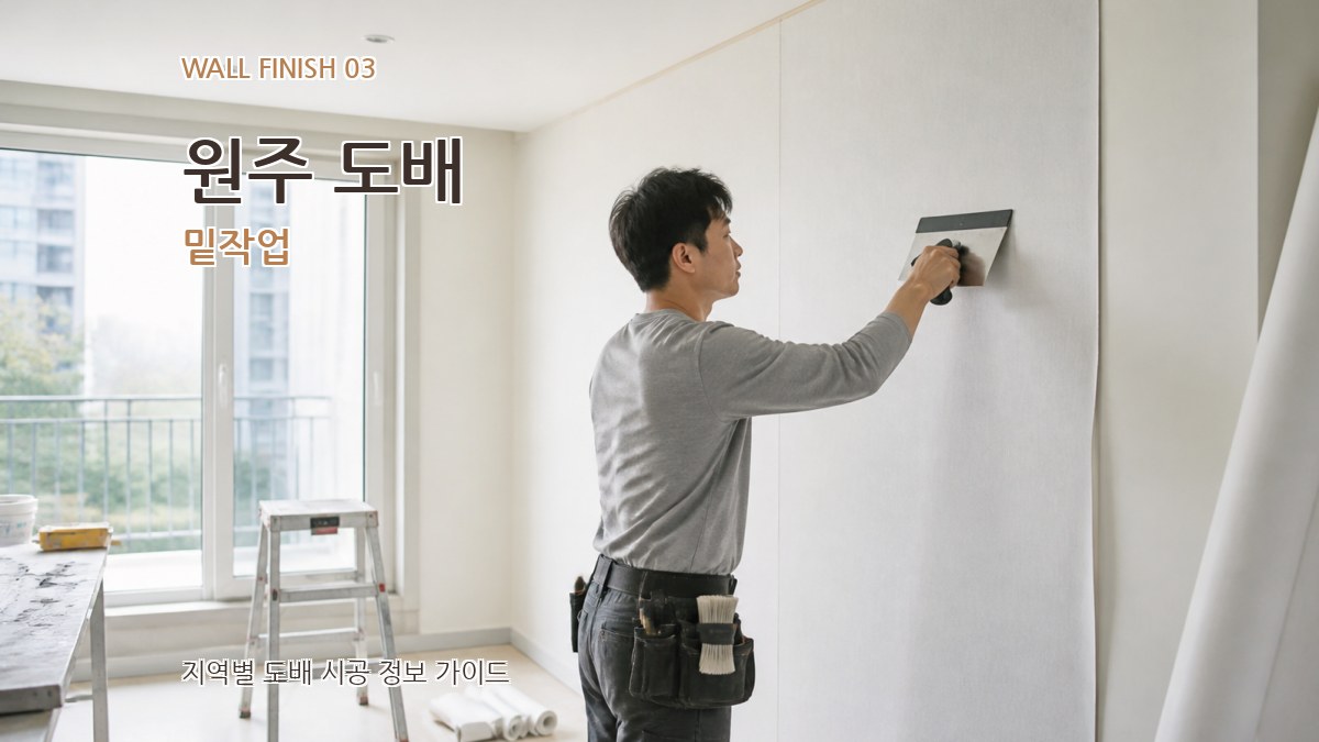 원주 도배 밑작업