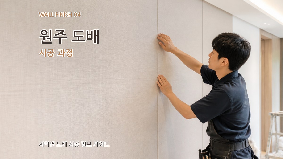 원주 도배 시공 과정