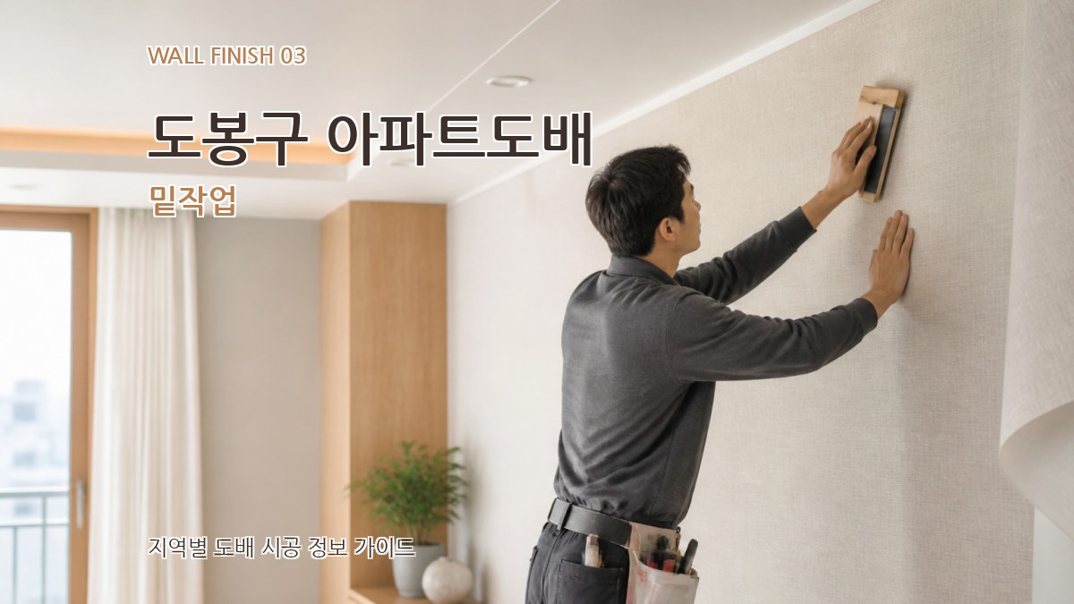 도봉구 아파트도배 밑작업