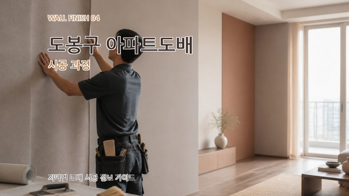 도봉구 아파트도배 시공 과정