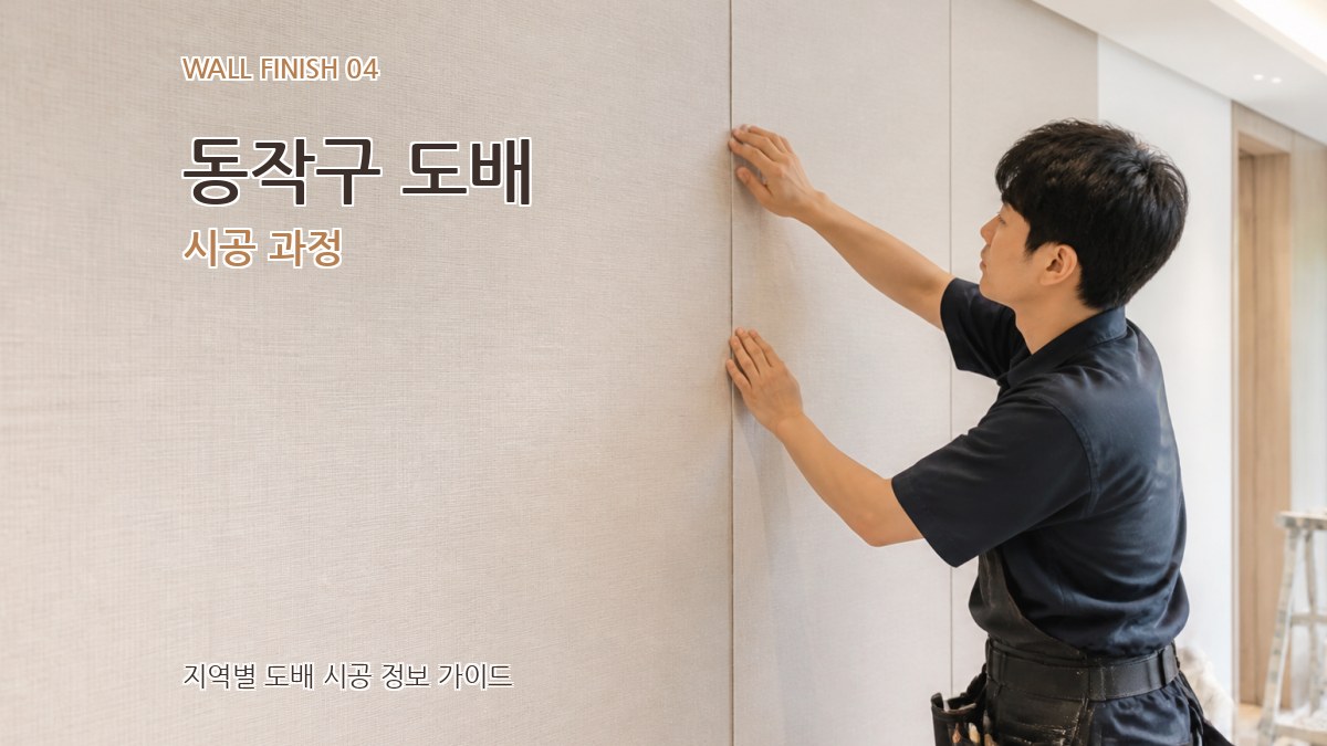 동작구 도배 시공 과정