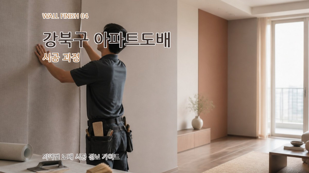 강북구 아파트도배 시공 과정