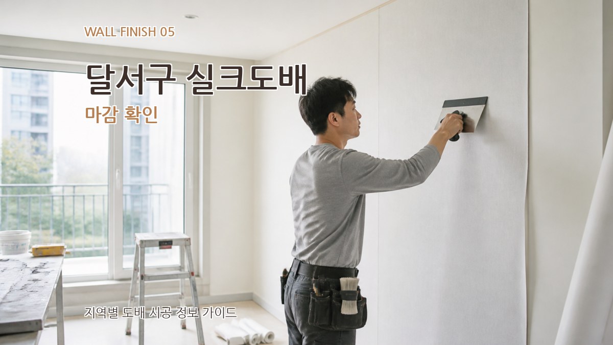 달서구 실크도배 마감 확인