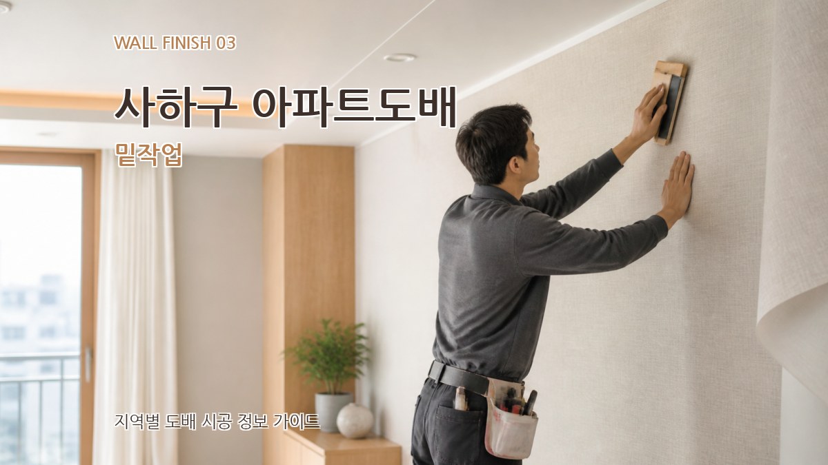 사하구 아파트도배 밑작업