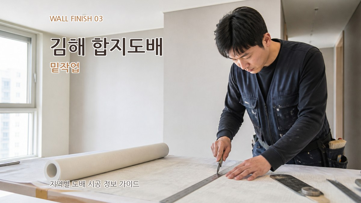 김해 합지도배 밑작업