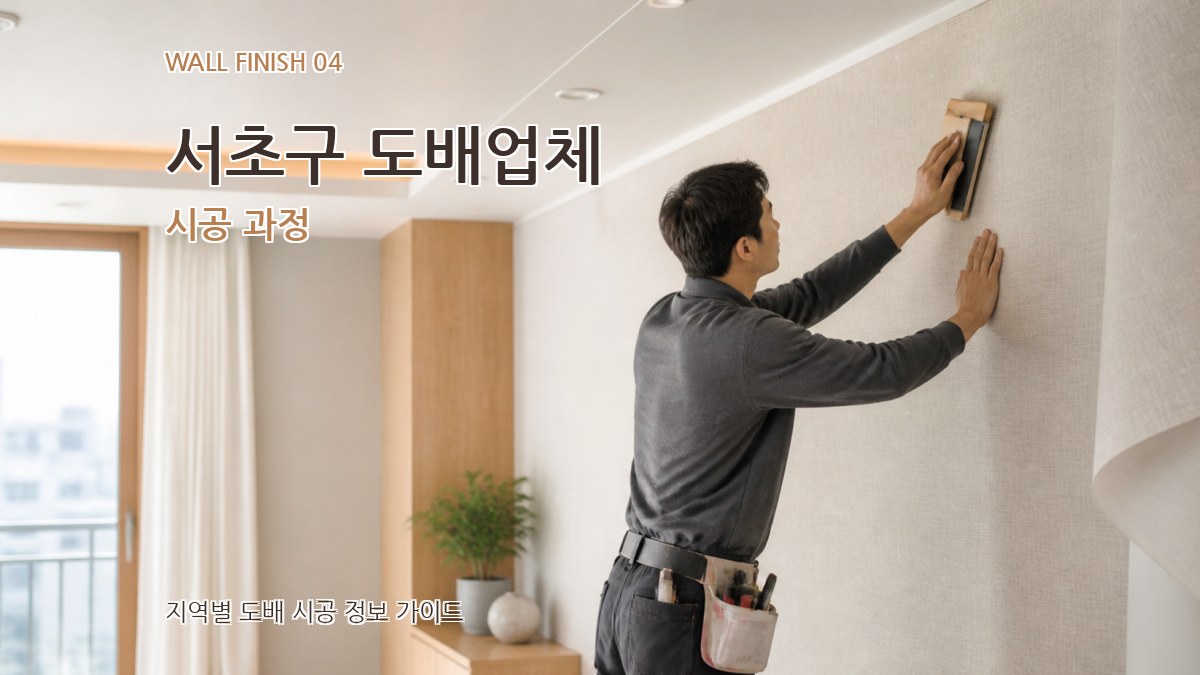 서초구 도배업체 시공 과정