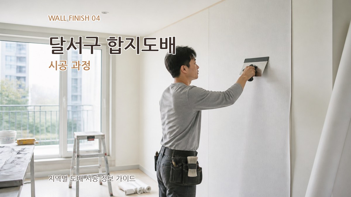 달서구 합지도배 시공 과정