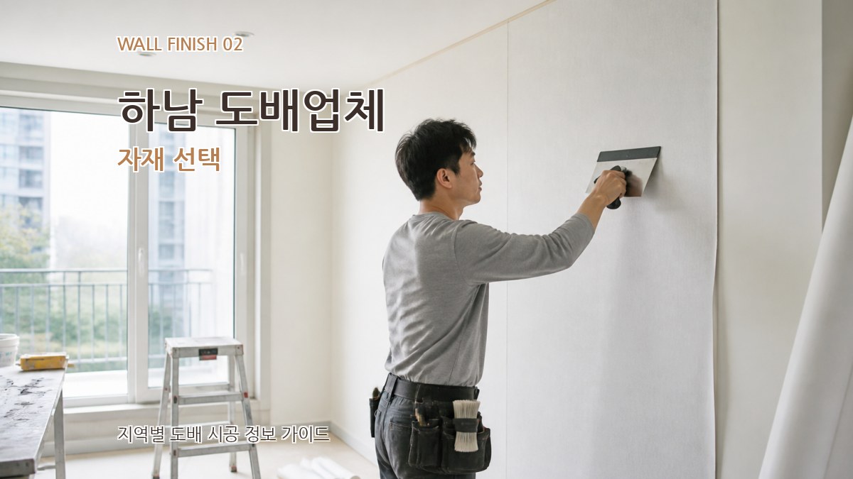 하남 도배업체 자재 선택