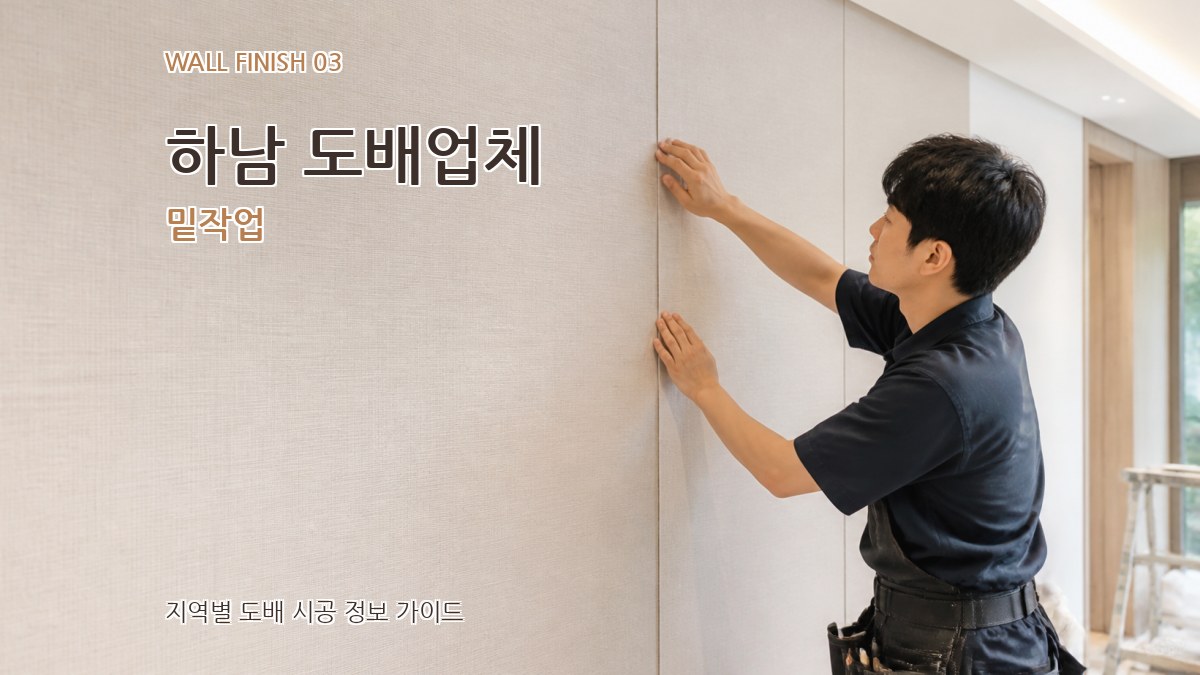 하남 도배업체 밑작업