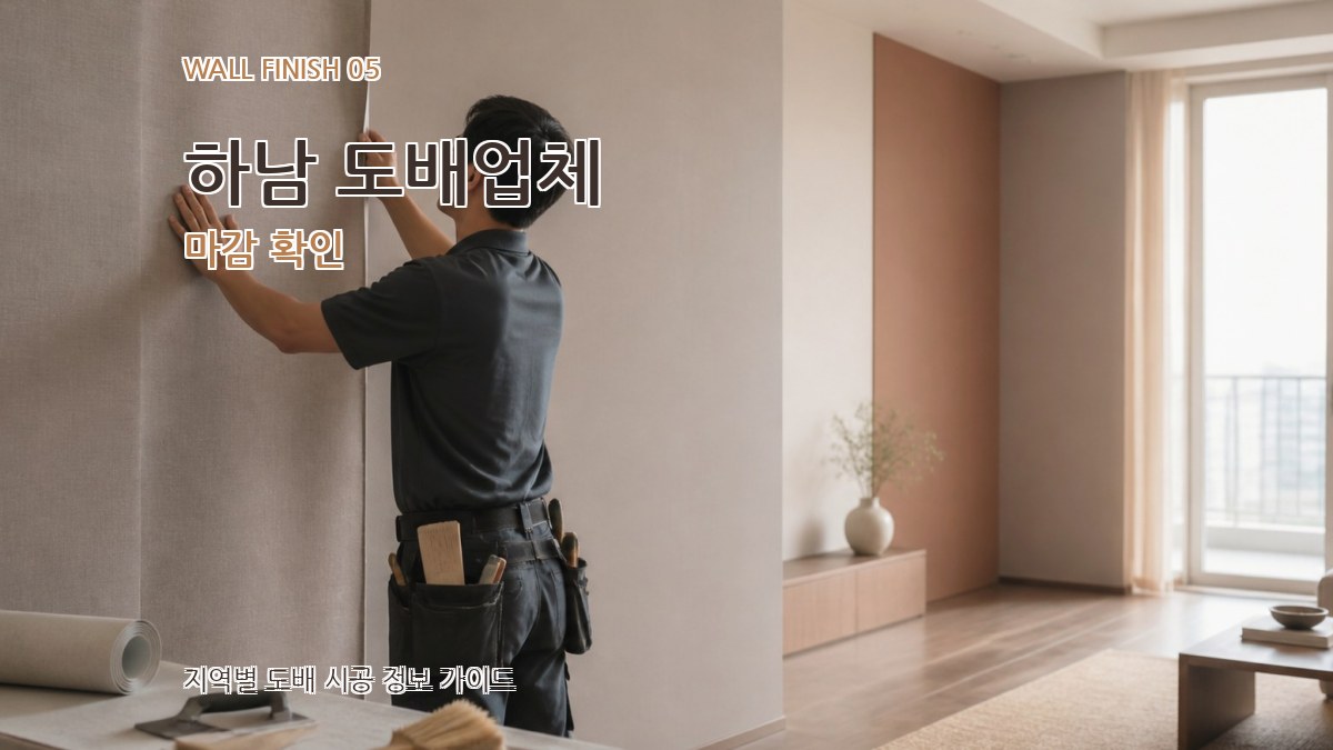 하남 도배업체 마감 확인
