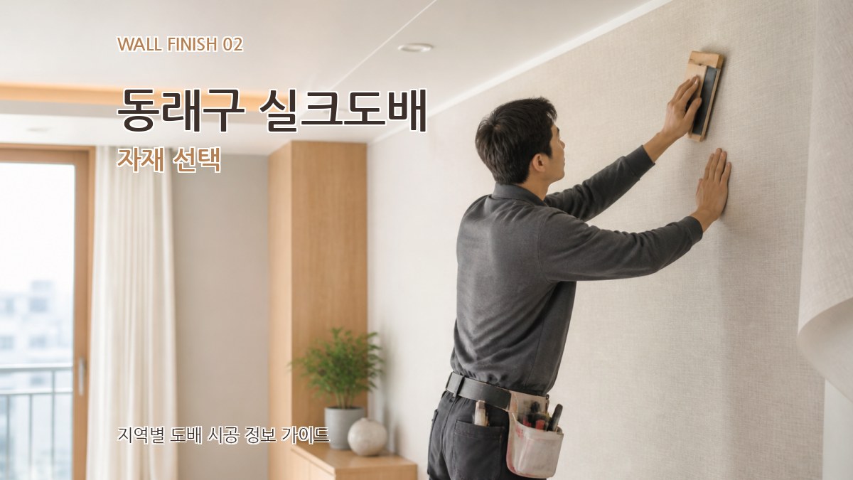 동래구 실크도배 자재 선택
