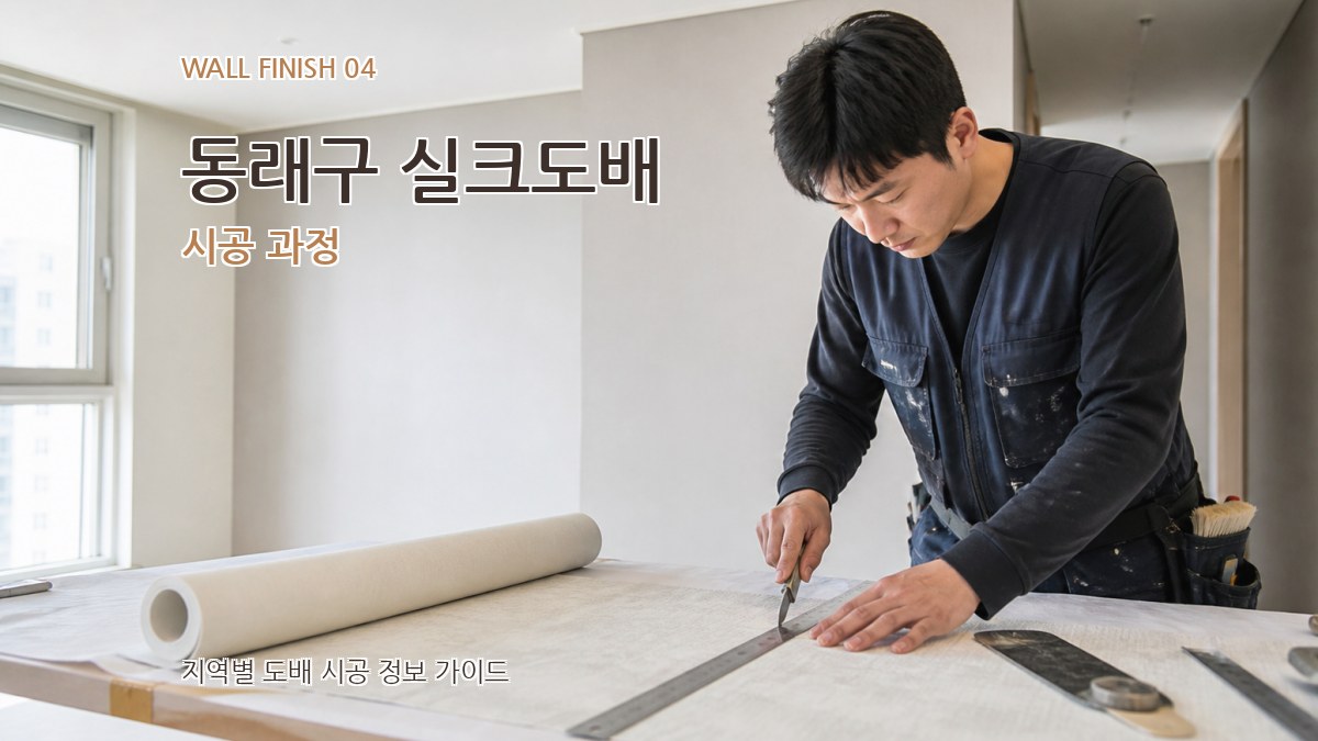 동래구 실크도배 시공 과정
