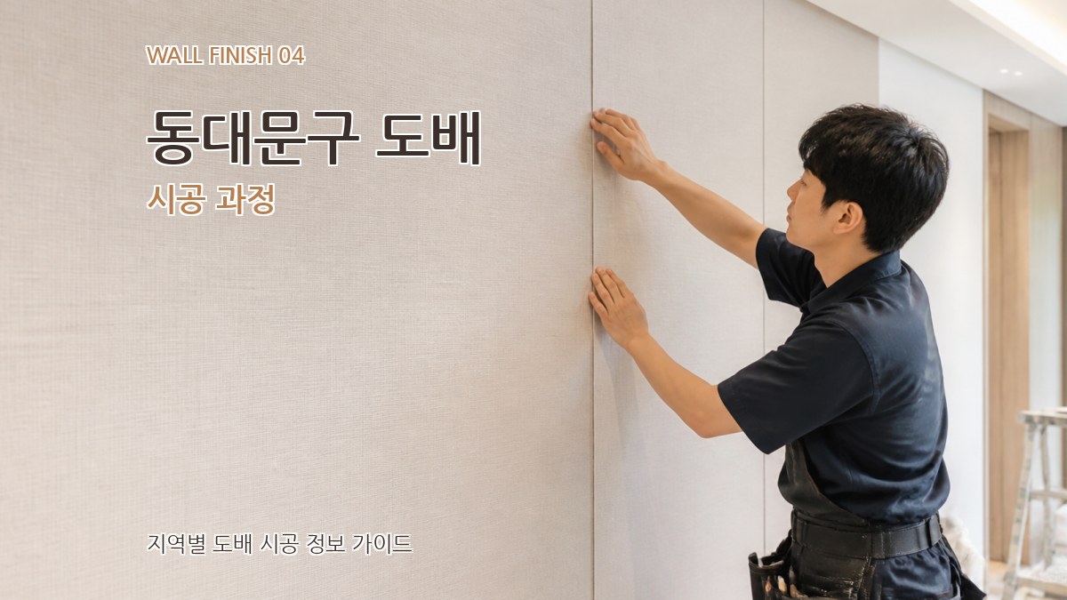 동대문구 도배 시공 과정