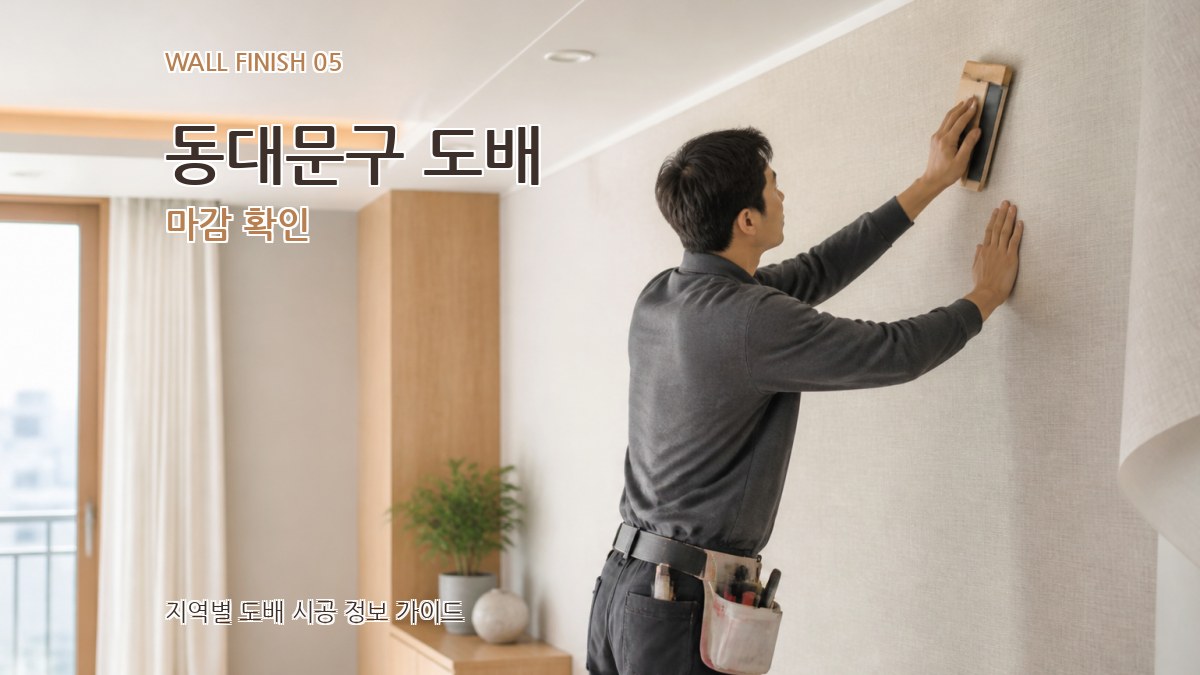 동대문구 도배 마감 확인