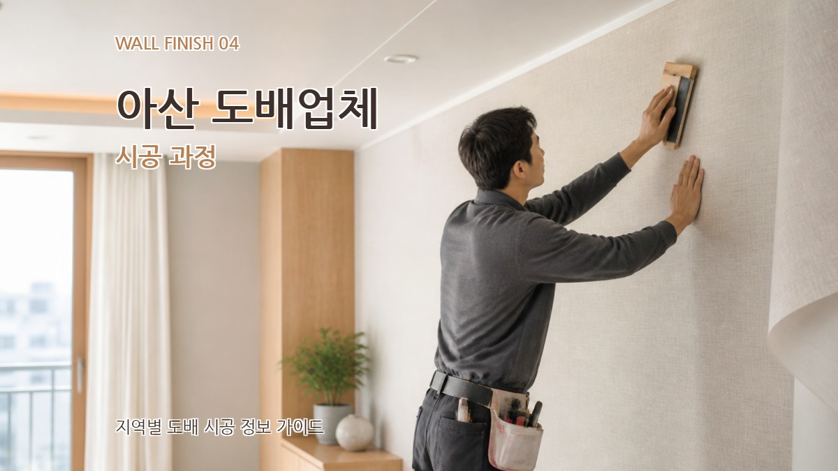 아산 도배업체 시공 과정