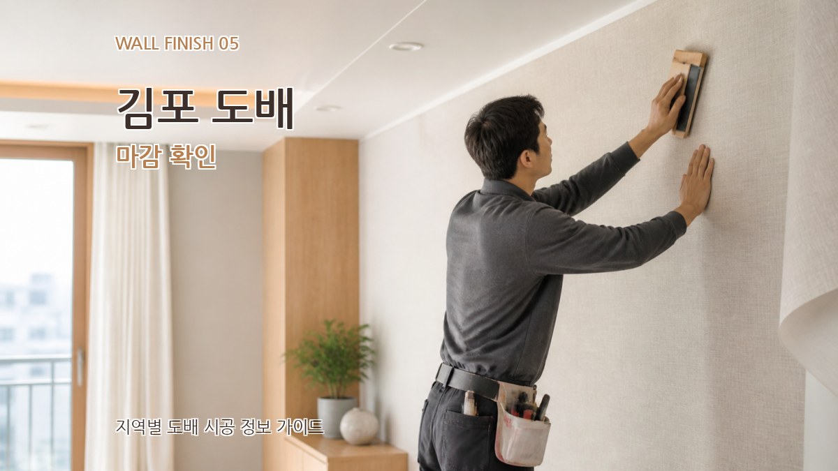 김포 도배 마감 확인