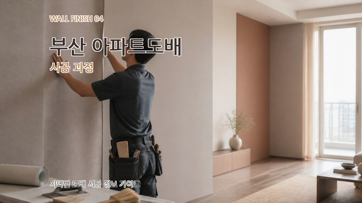 부산 아파트도배 시공 과정