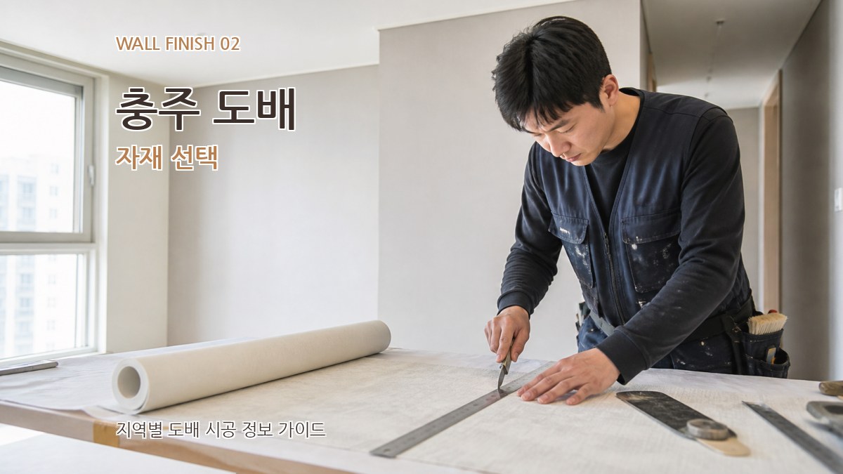 충주 도배 자재 선택