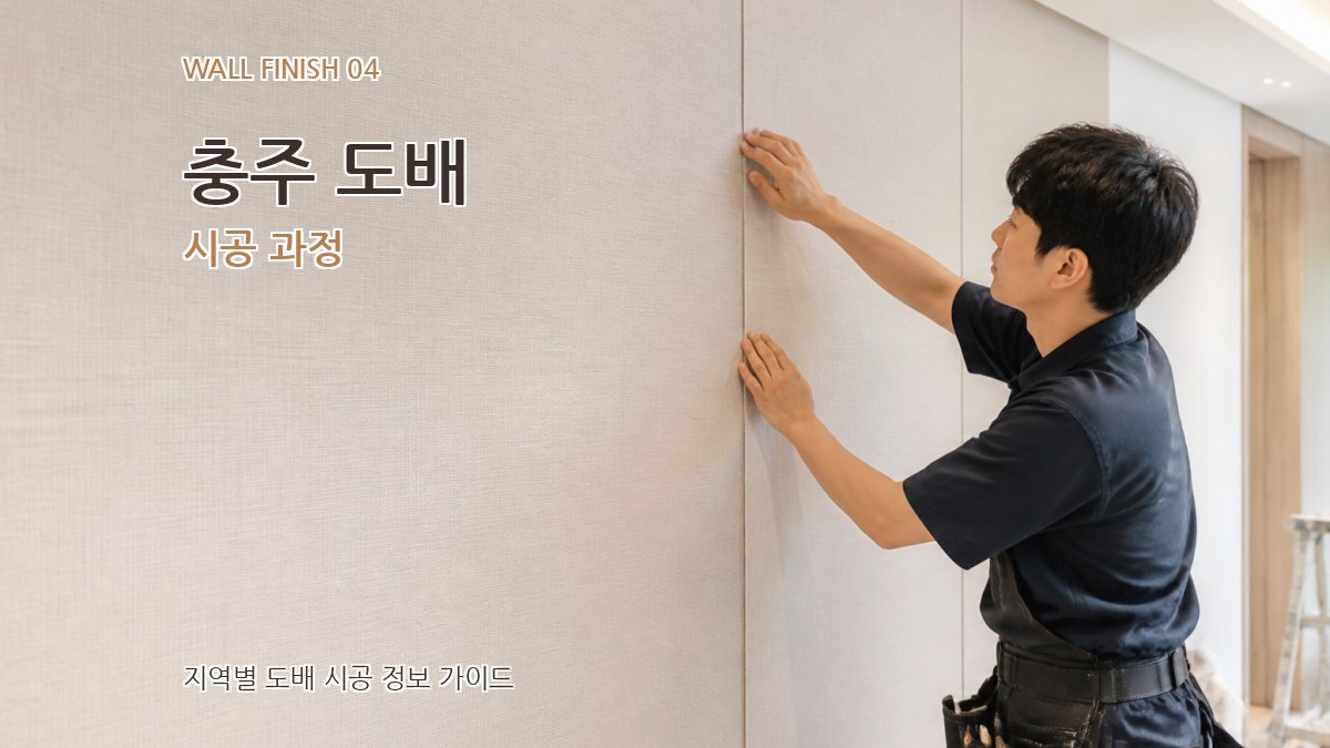 충주 도배 시공 과정