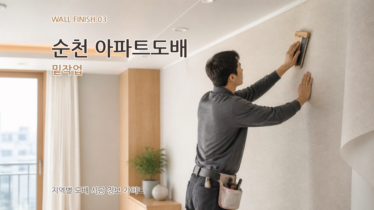 순천 아파트도배 밑작업