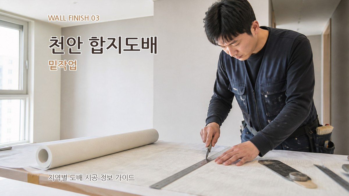 천안 합지도배 밑작업
