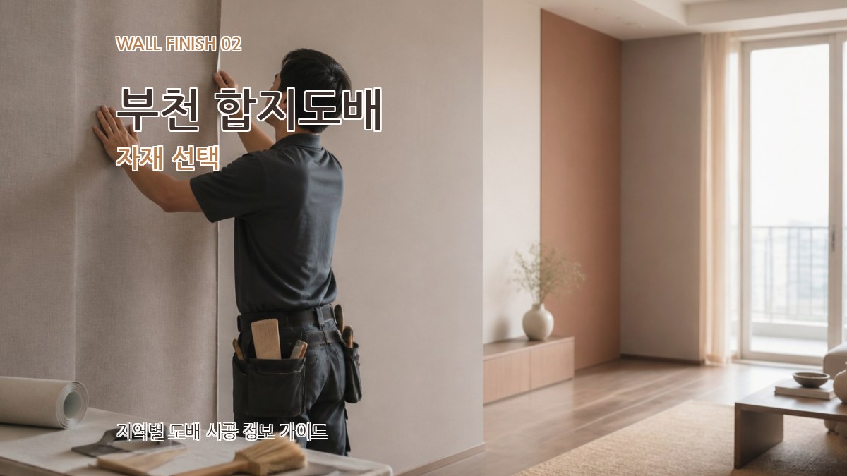 부천 합지도배 자재 선택
