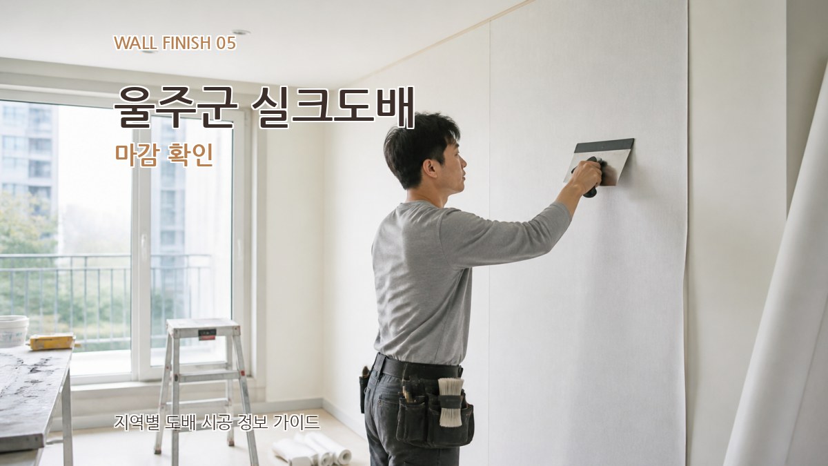울주군 실크도배 마감 확인